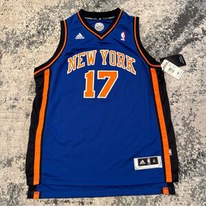 Jeremy Lin Jersey Youth XL  New York Knicks Blue NBA Adidas Linsanity